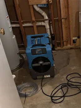 Move Fast Restoration service overview image, showcasing water damage, mold removal, and fire damage restoration options.
